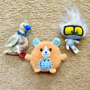 NWOT 3-Piece Plush Toy Set | Soft Stuffed Animal Toys | Nursery Photo Prop